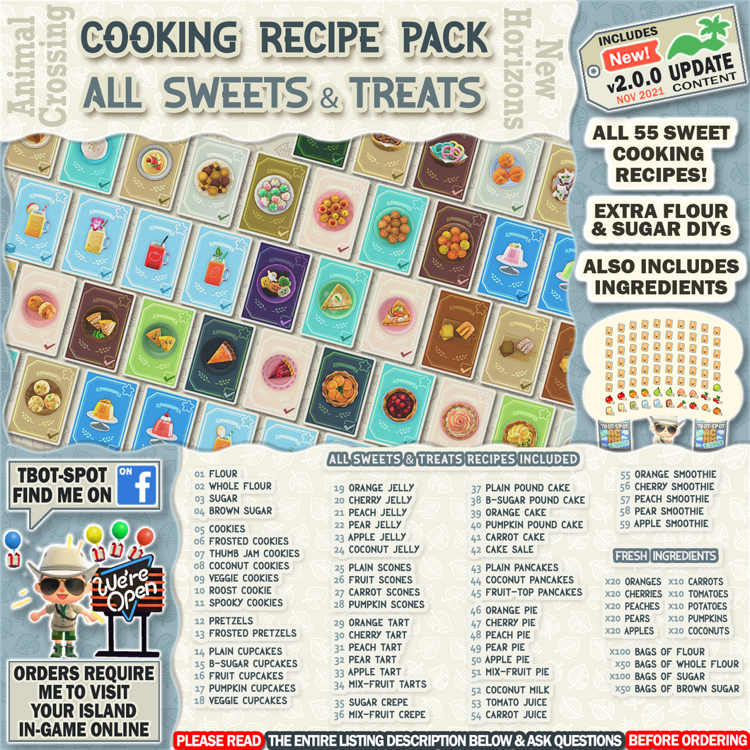 Cooking Recipe Pack - All Sweets & Treats