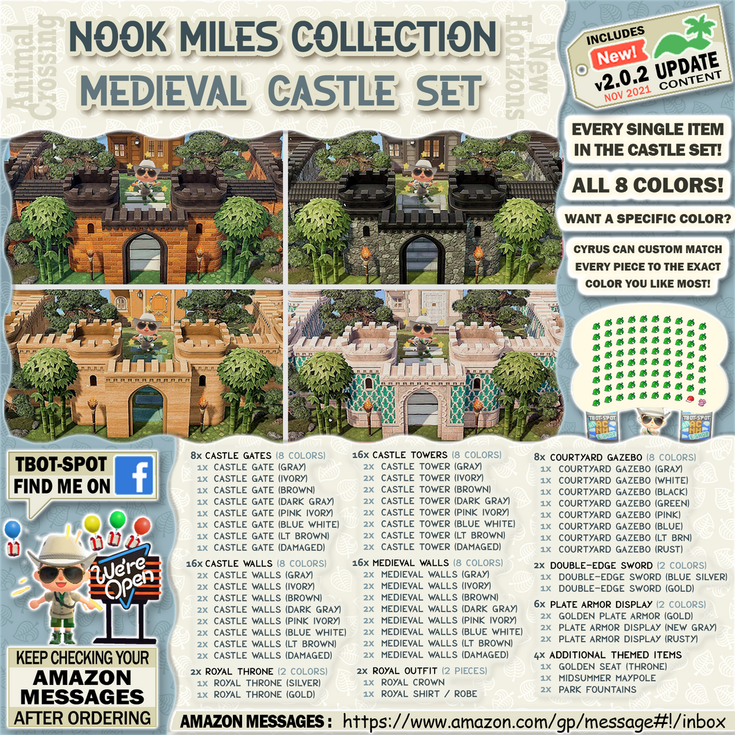 Nook Miles Collection - Medieval Castle Set