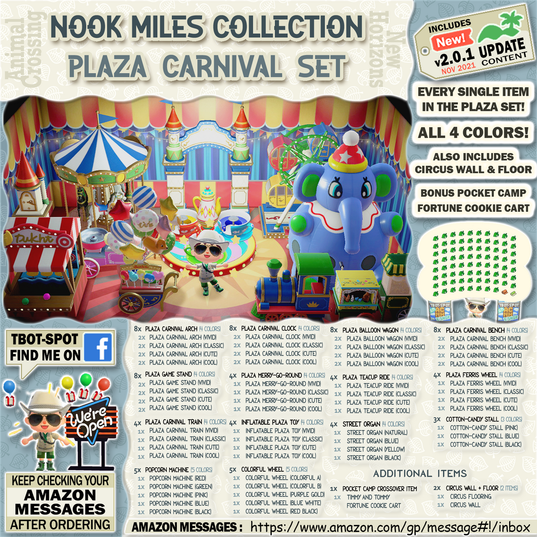 Nook Miles Collection - Plaza Carnival Set